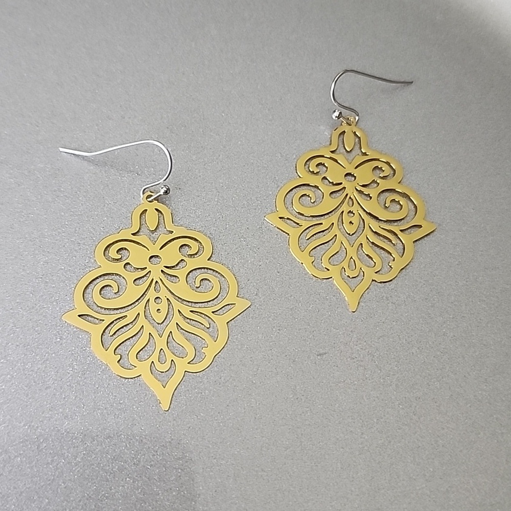 Lace Chandelier  Earring 925 French Hook Earrings